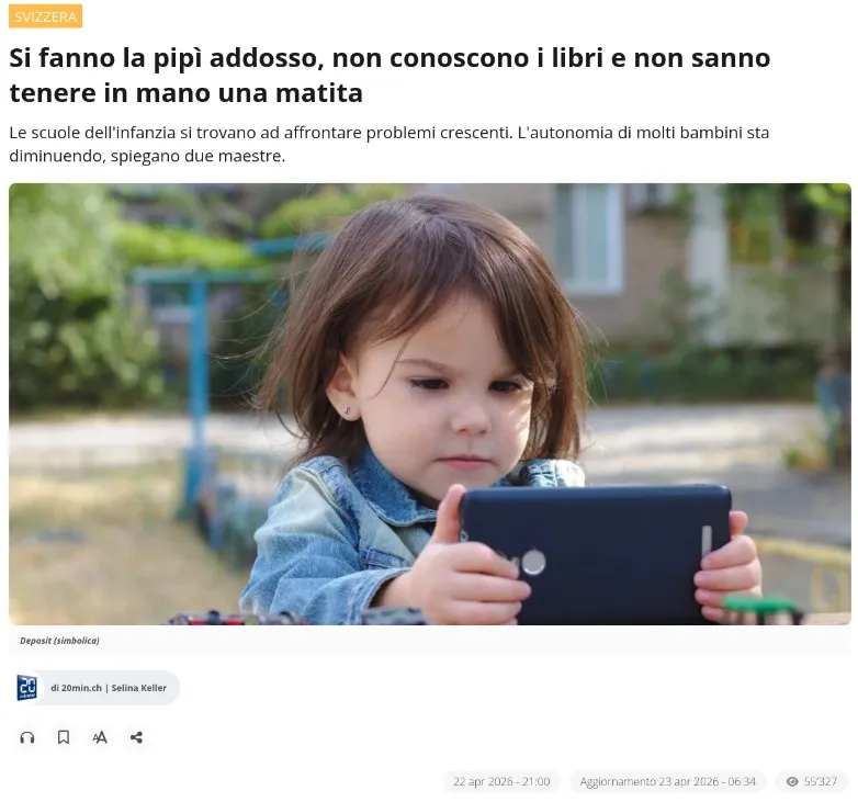 Il 37%: i bambini. Il 25%: noi.